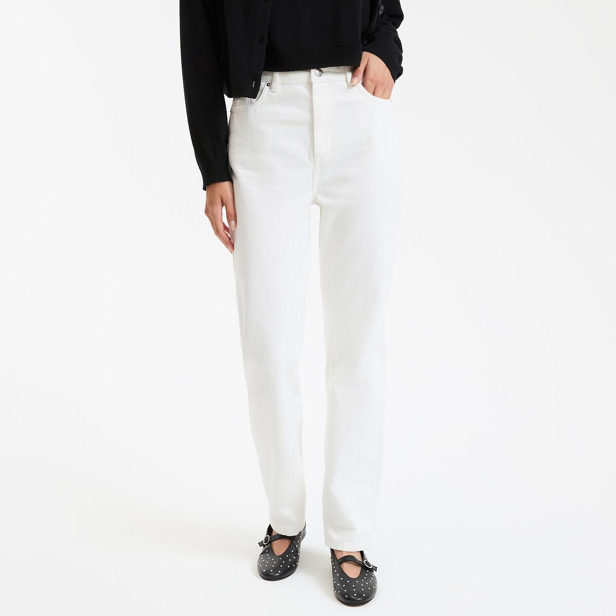 La Redoute Collections High-Waist Straight Leg Jeans