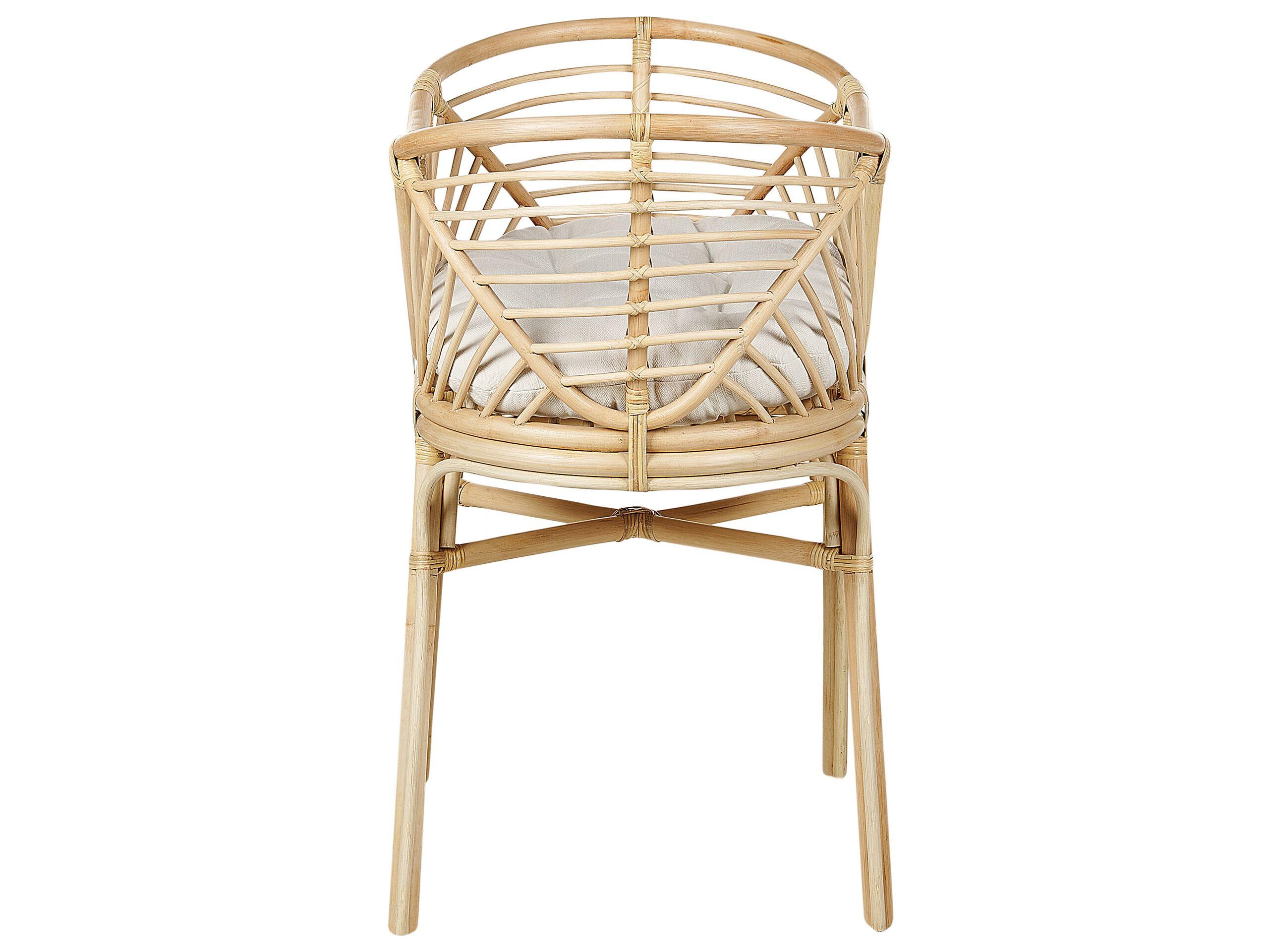Beliani Stubenbett aus Rattan Boho GRUISSAN