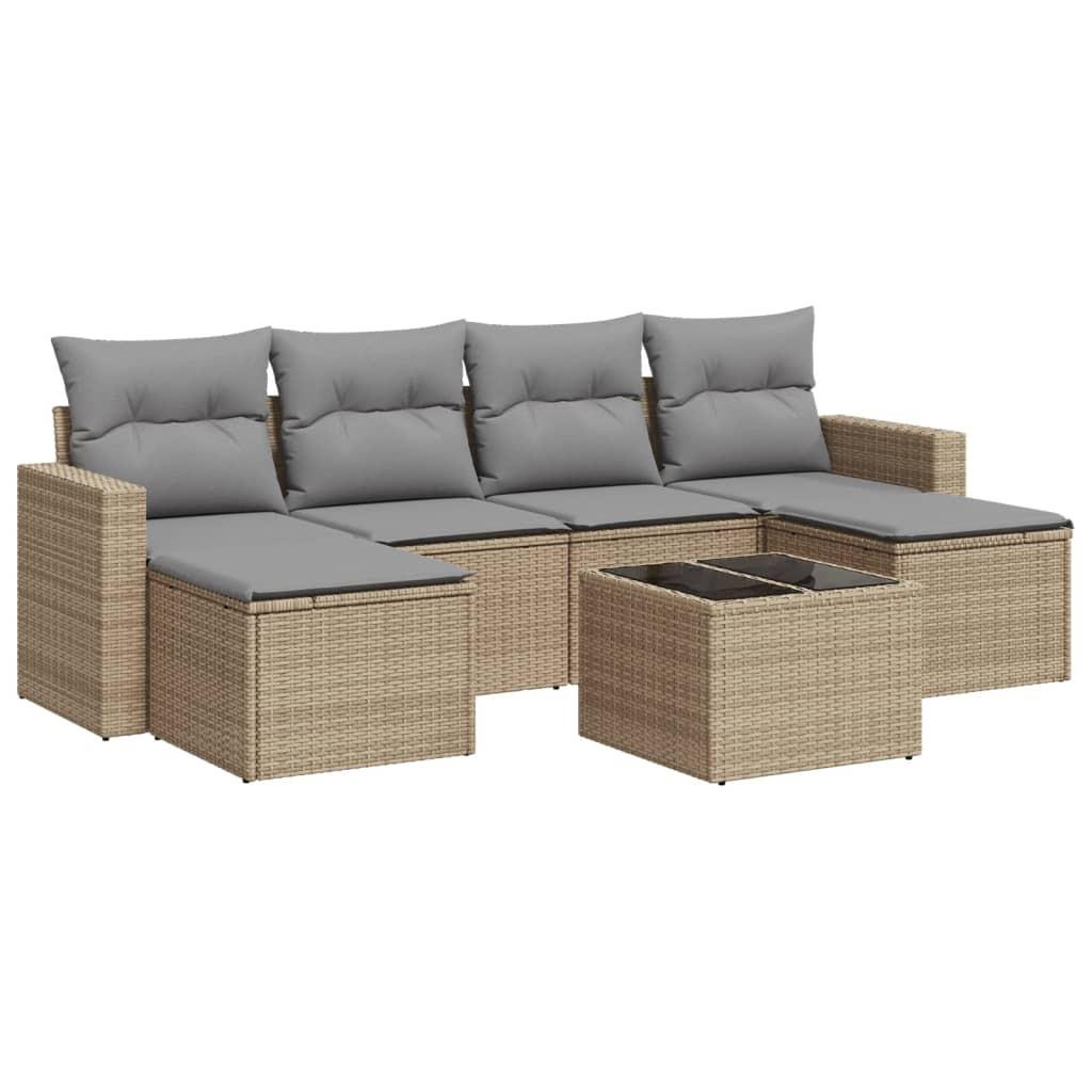 VidaXL Garten sofagarnitur poly-rattan