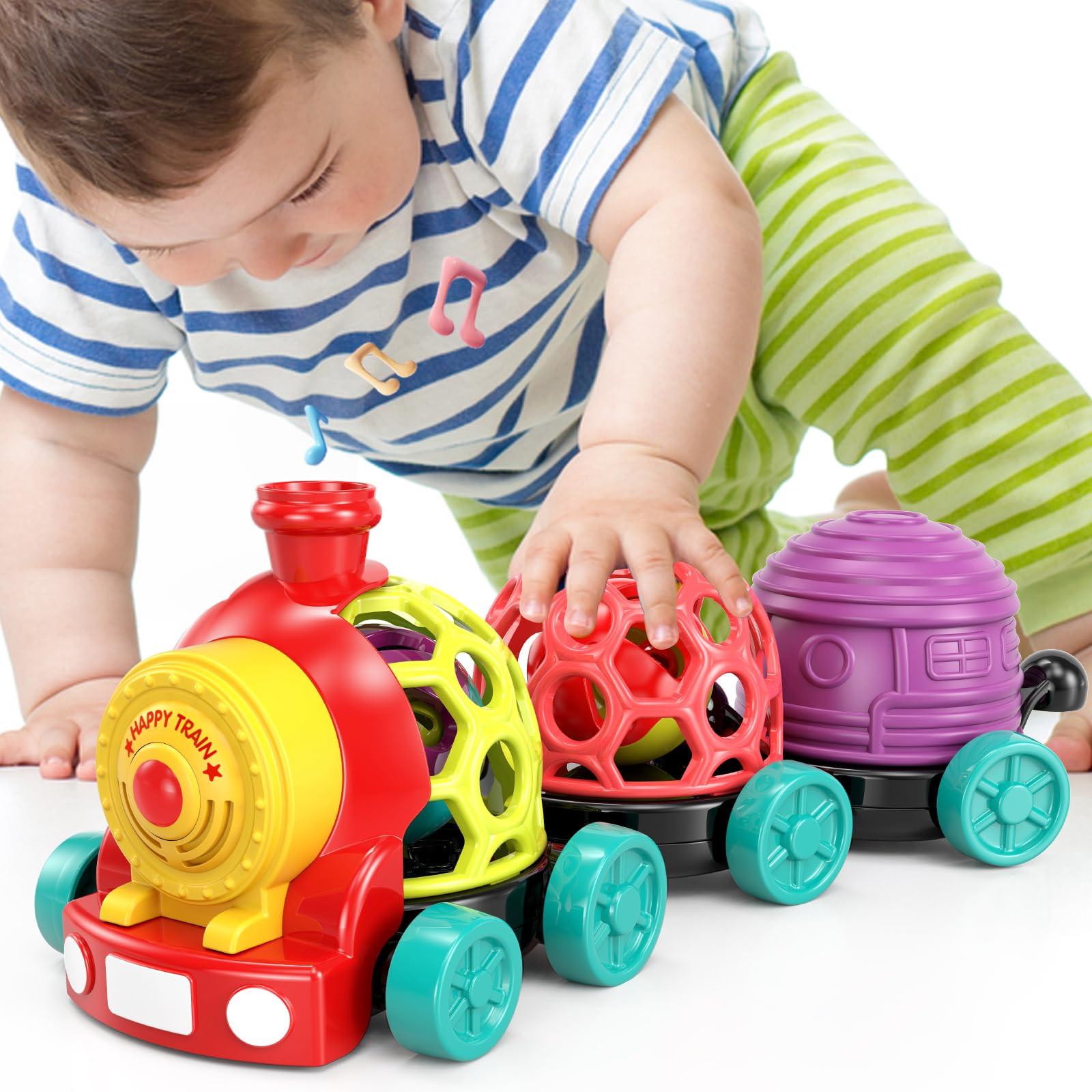 Activity-board Baby-Spielzeugeisenbahn mit Rassel und Musik, interaktives Geschenk