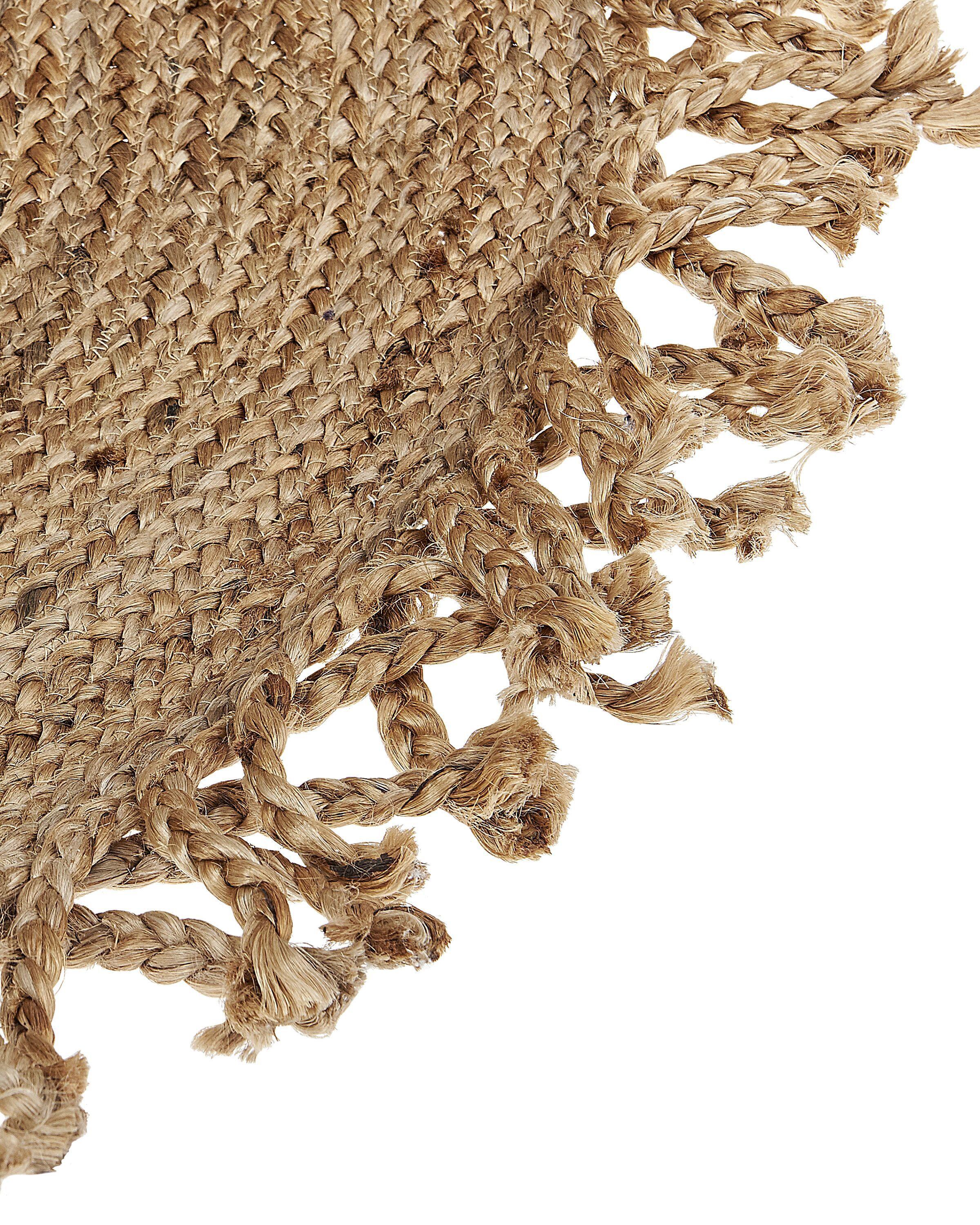 Beliani Teppich aus Jute Boho ZONGULDAK