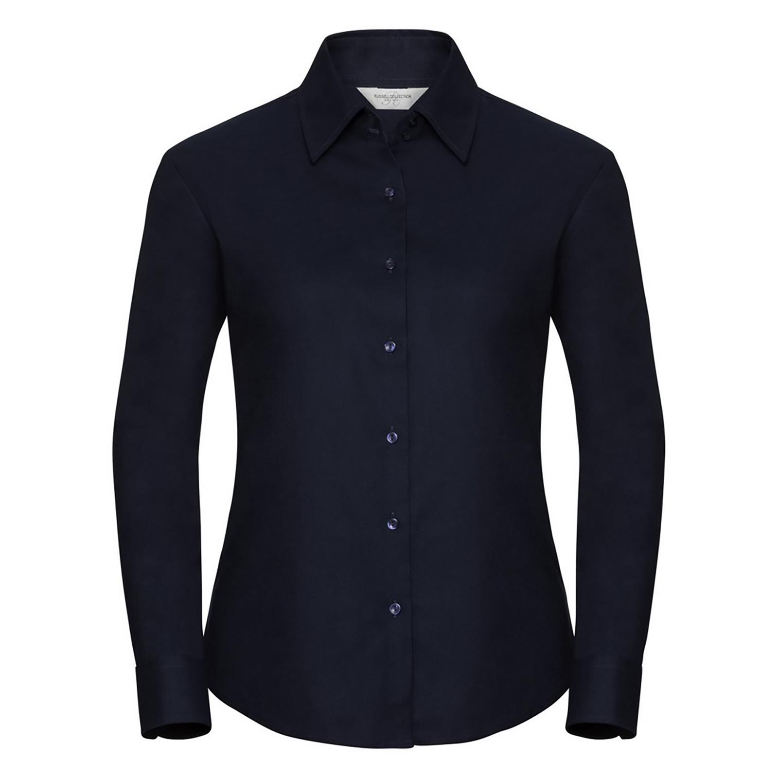 Russell Easy Care Oxford Langarmbluse