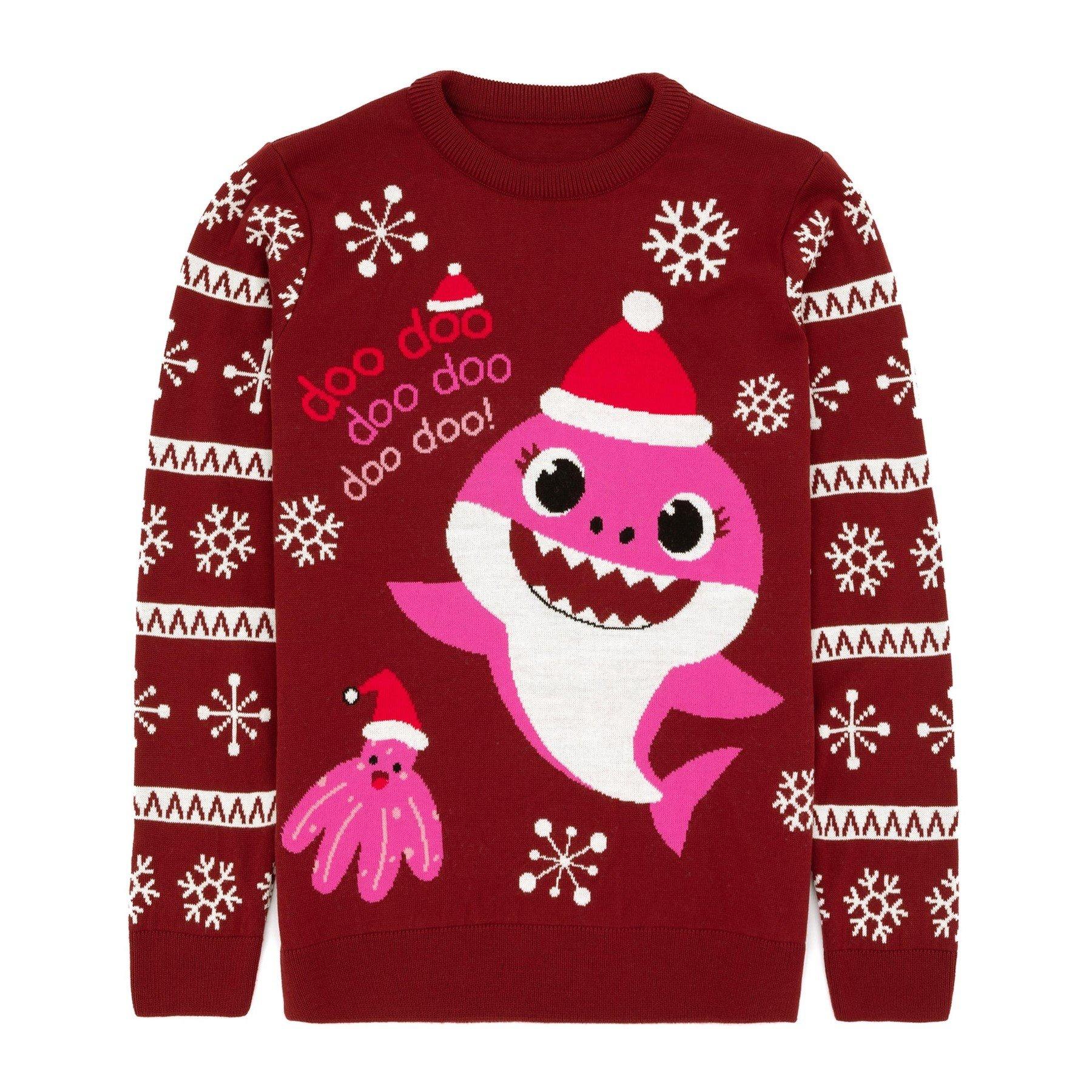 Baby Shark Shark Pullover  weihnachtliches Design
