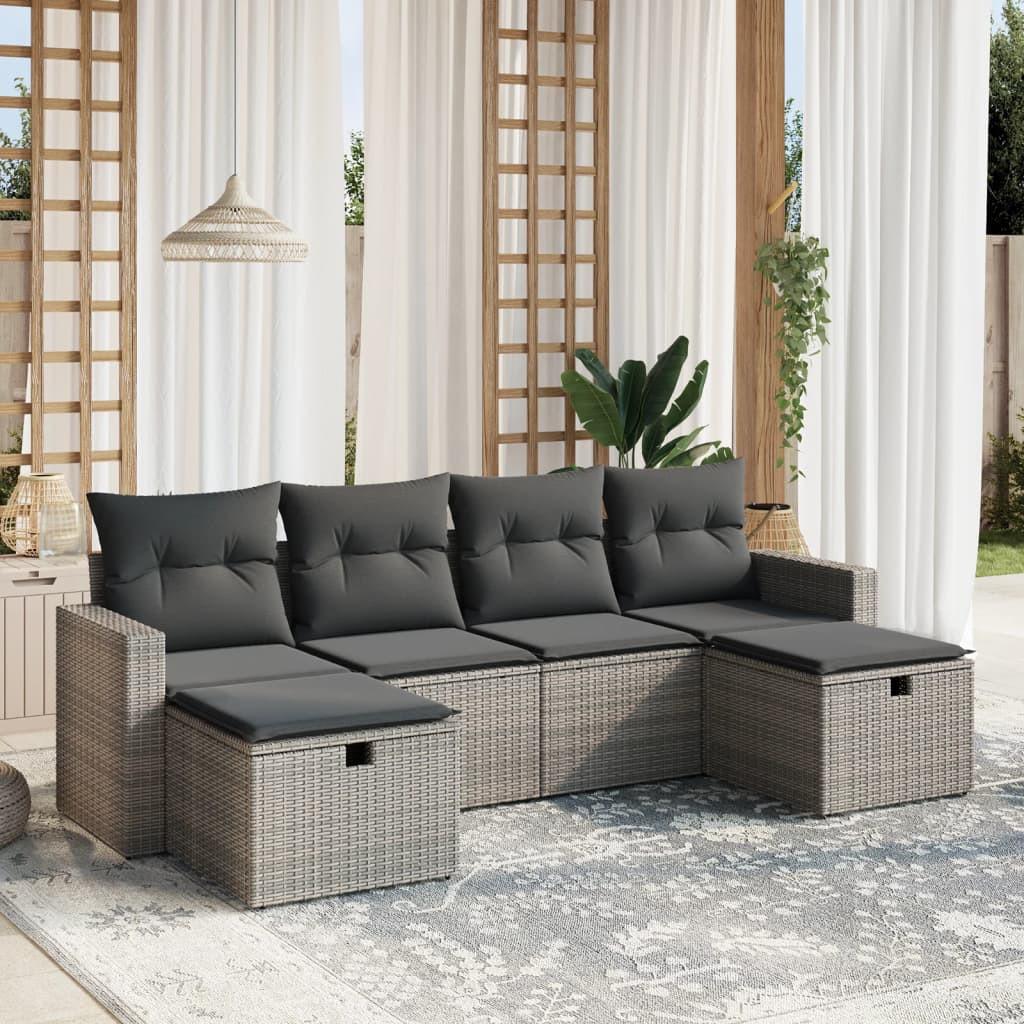 VidaXL Garten sofagarnitur poly-rattan