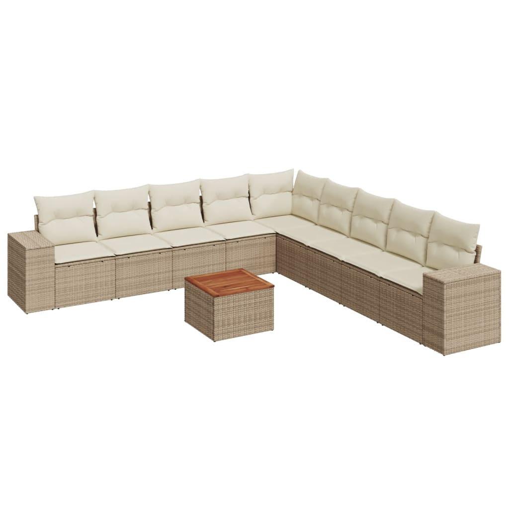 VidaXL Garten sofagarnitur poly-rattan