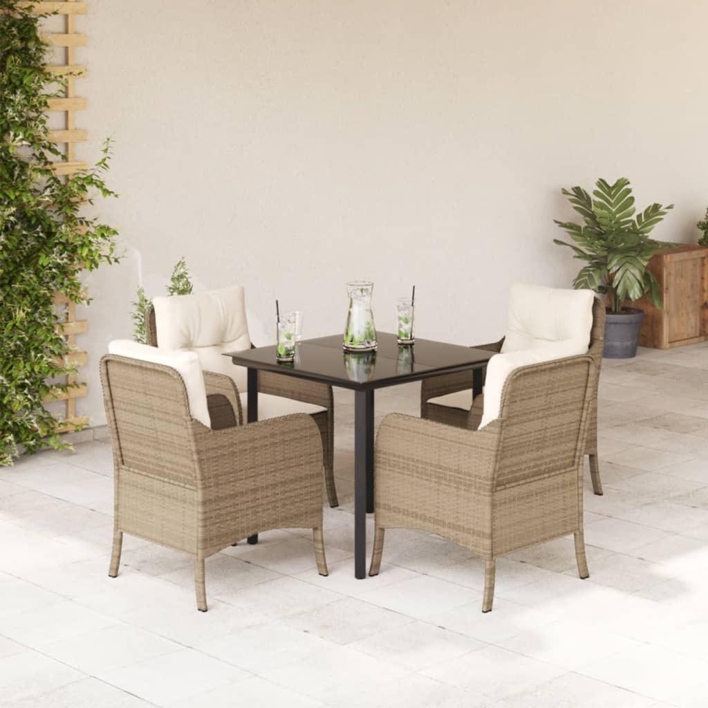 VidaXL Garten essgruppe poly-rattan