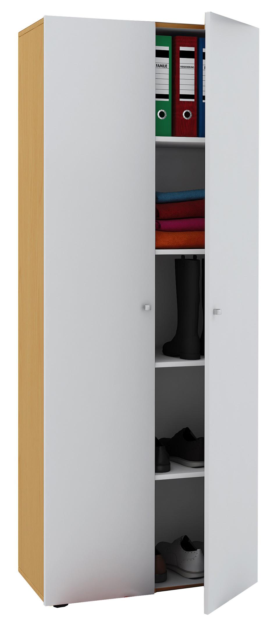VCM Büroschrank mit 5 Fächern| moderner Aktenschrank mit Drehtüren | Maße B. 70 x H. 178 x T. 40 cm – Vandol