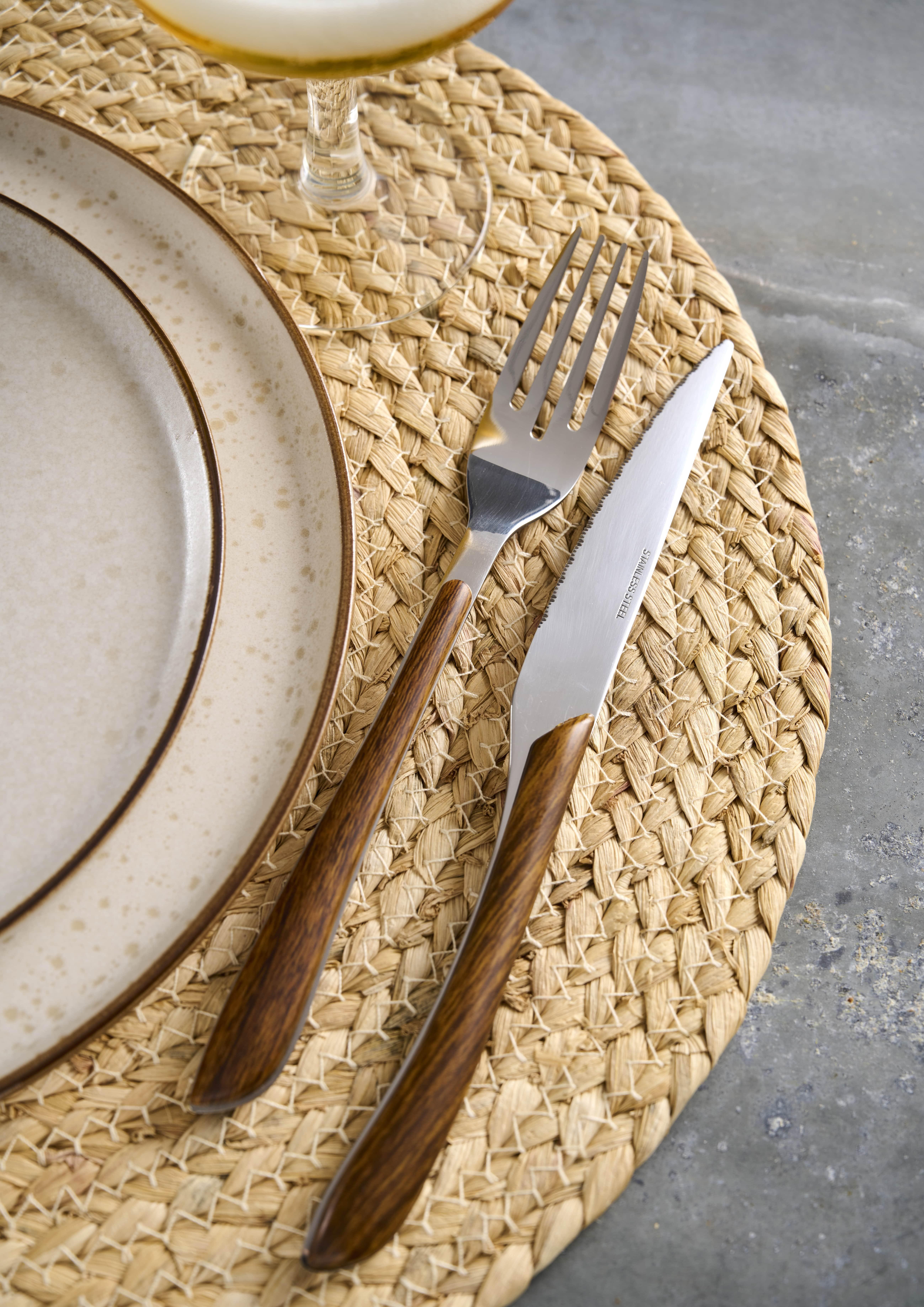 SCHOU Besteck Set (4 Teilig) Holzoptik