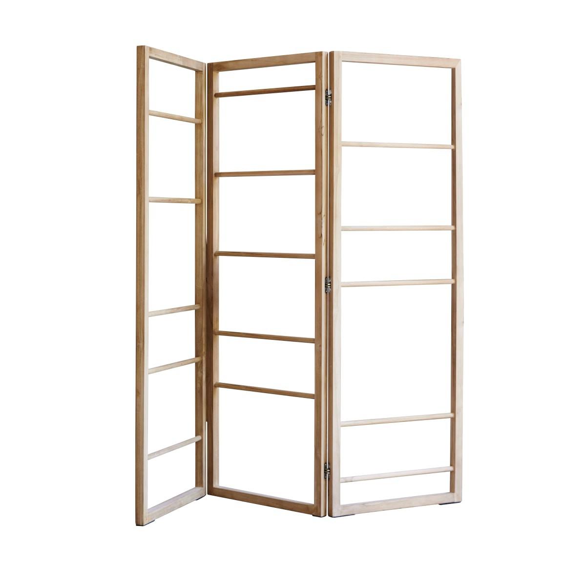 Tikamoon Handtuchhalter aus massivem Teakholz Anton