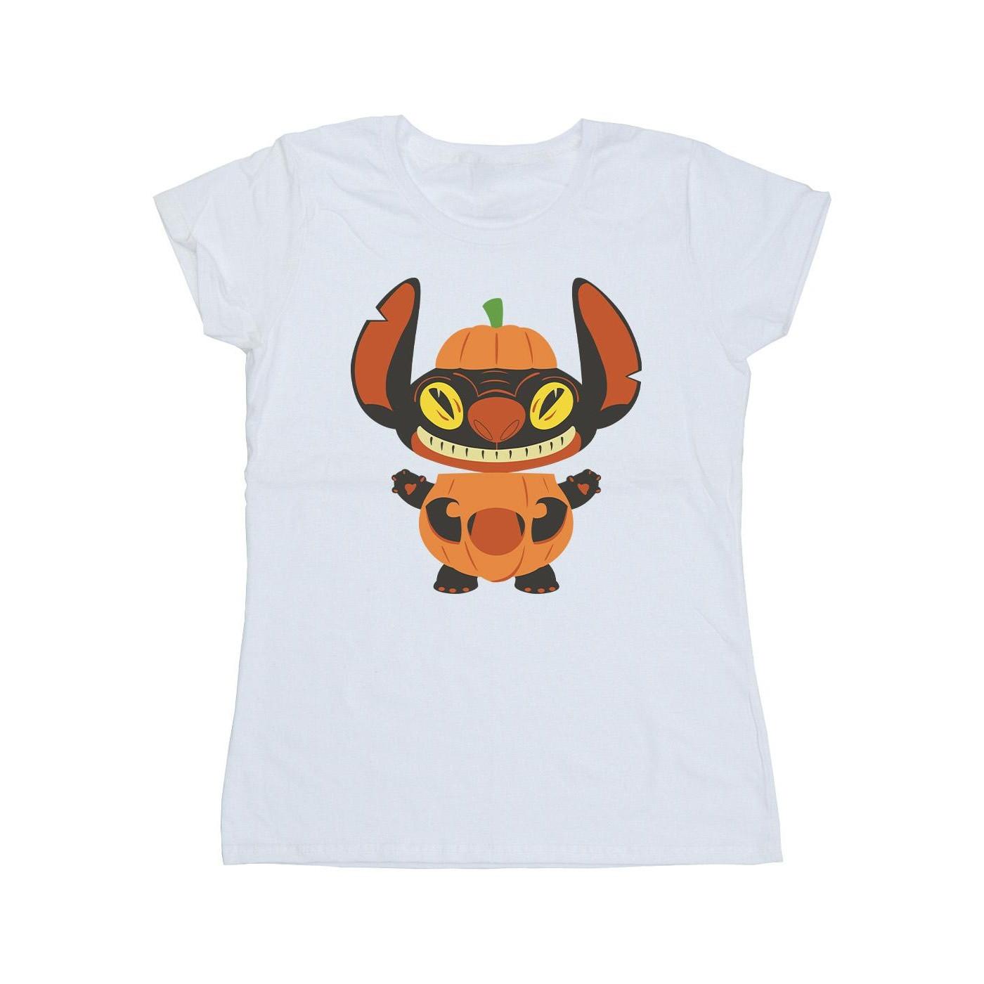 Disney Stitch Kürbis Halloween Print T-Shirt