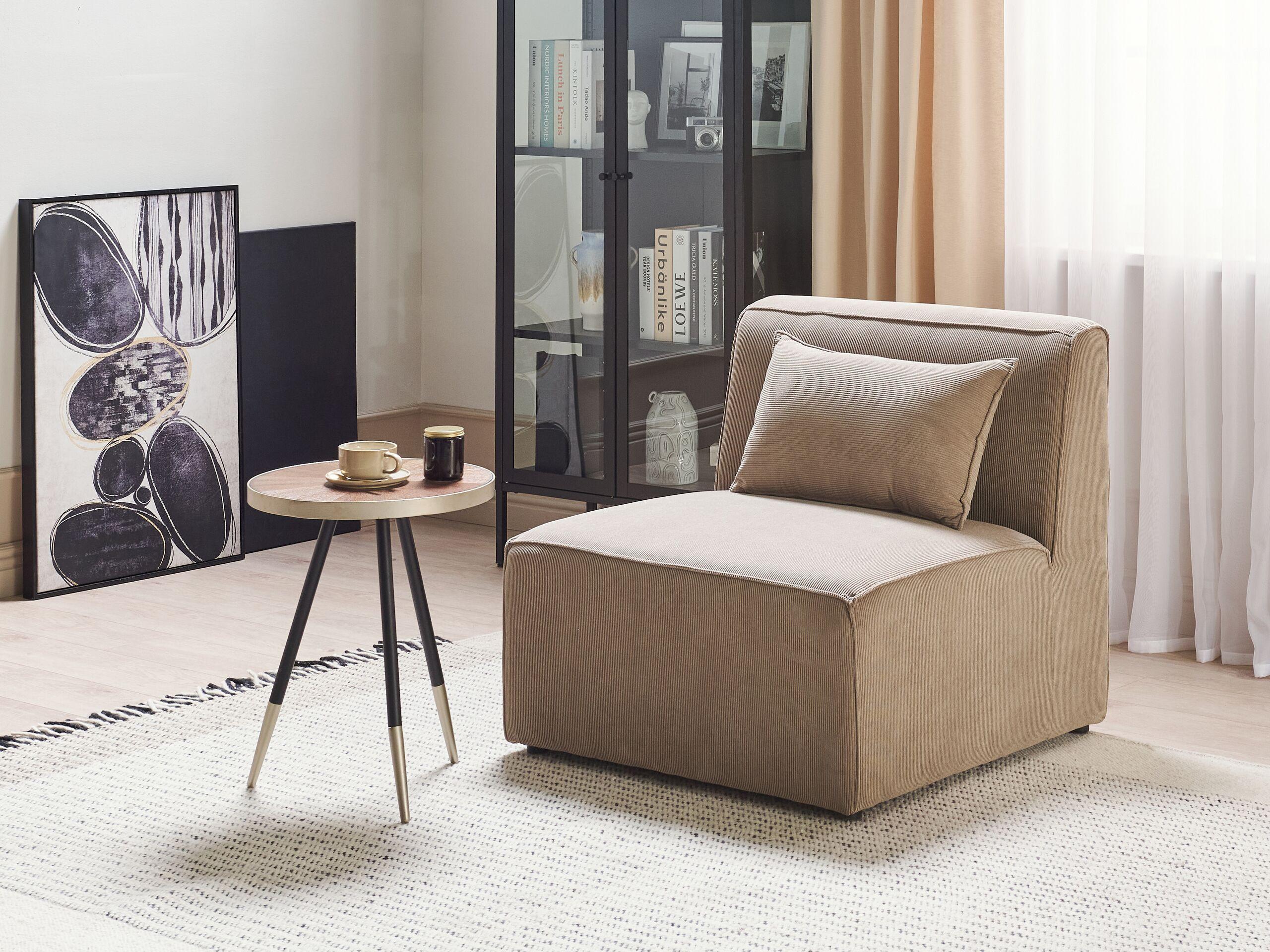 Beliani Sesselmodul aus Cord Modern LEMVIG