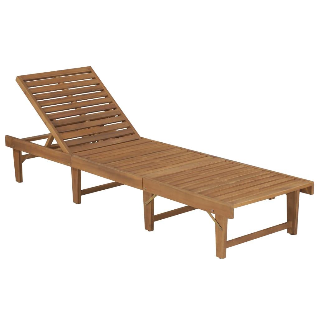 VidaXL Sonnenliege akazienholz