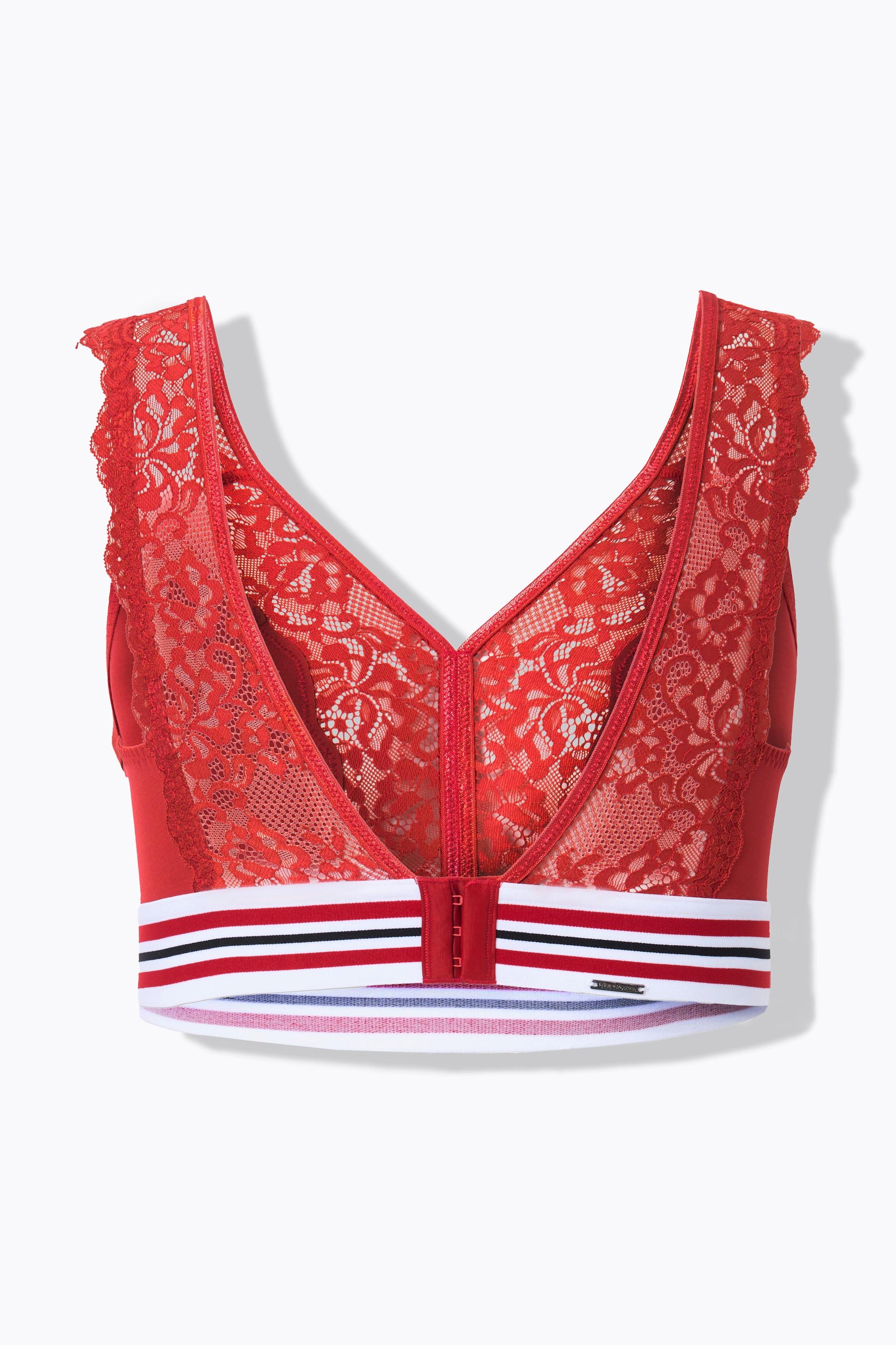 Ulla Popken Minimizer-Bralette, Spitze, ohne Bügel