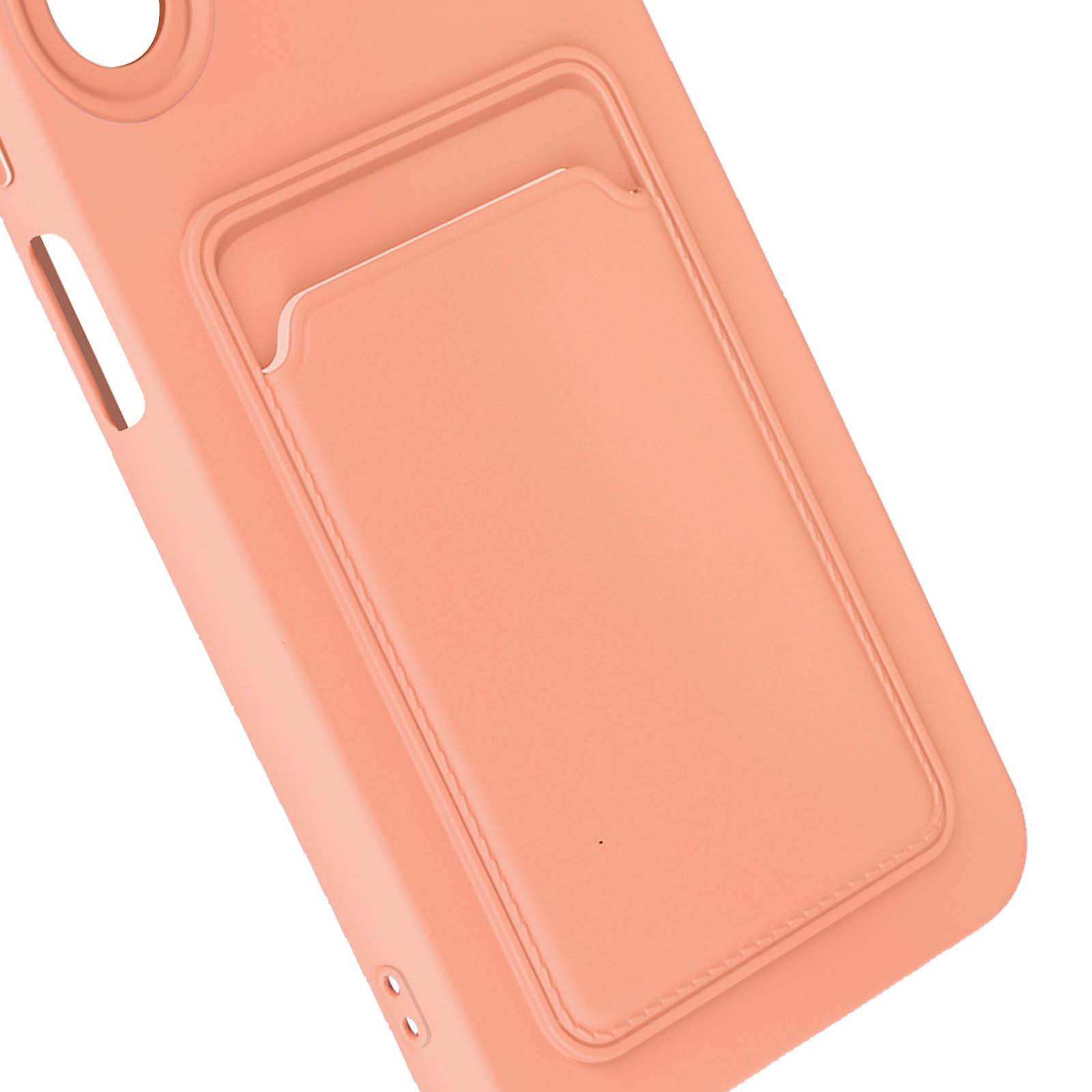 Avizar Samsung A15 Kartenhülle Lachsrosa