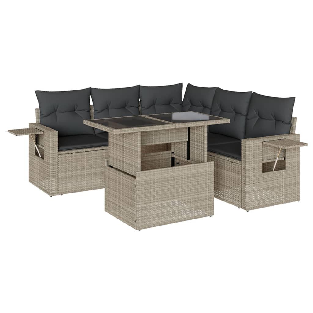 VidaXL Garten sofagarnitur poly-rattan