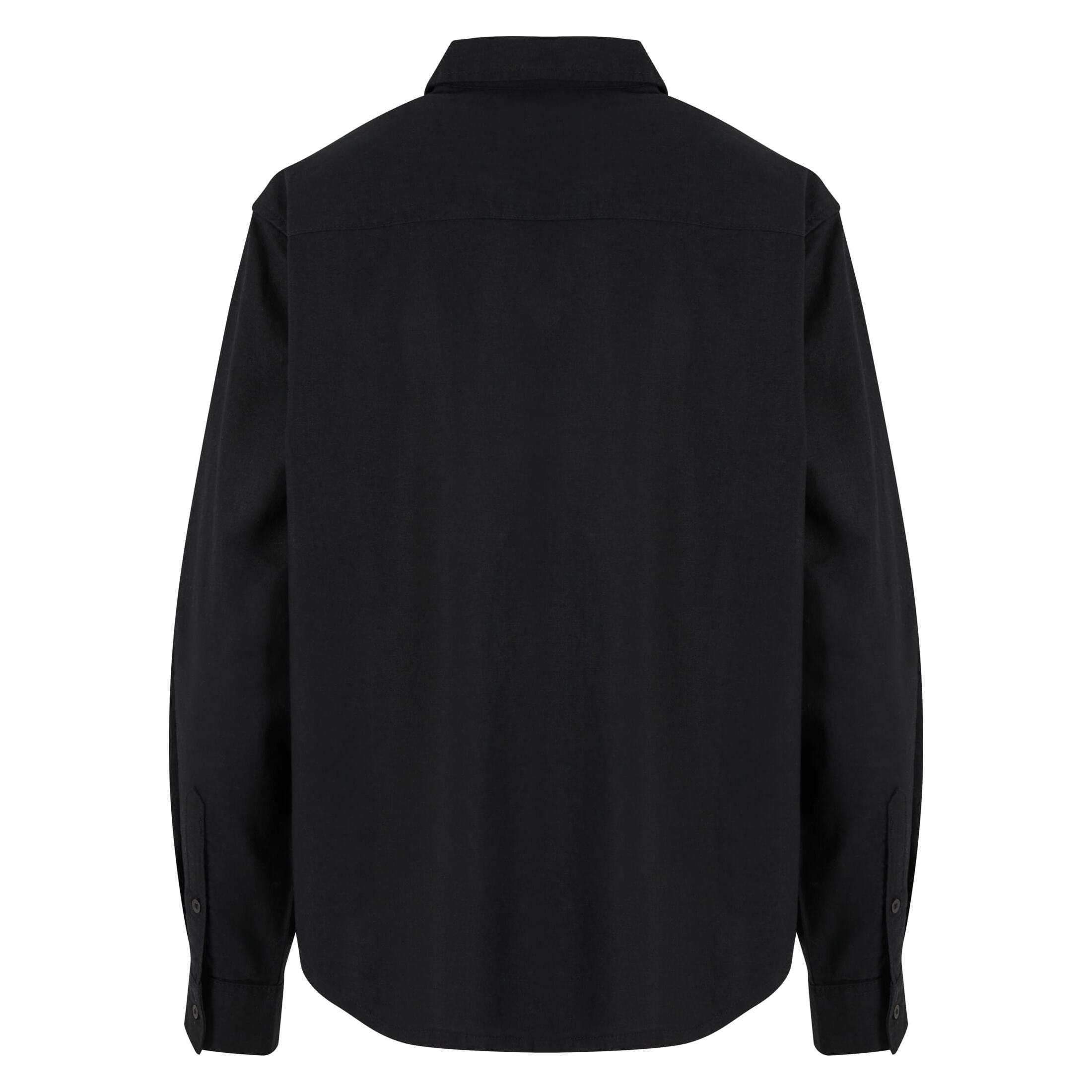 URBAN CLASSICS oversize leinenmix-hemd für damen