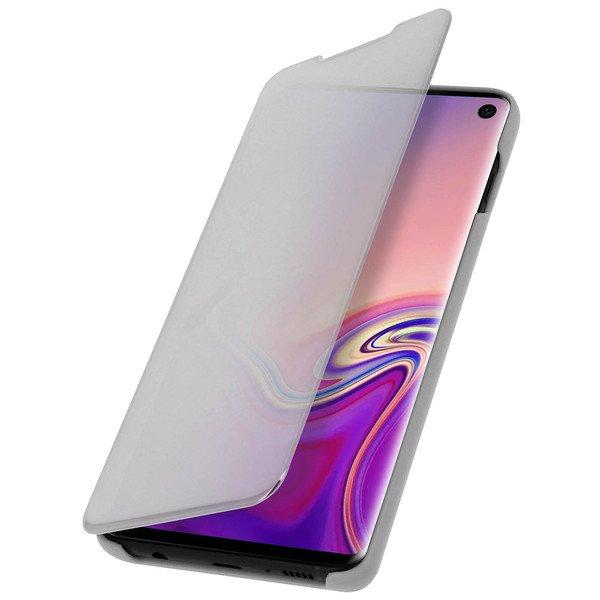 Avizar Clear View Cover Galaxy S10 Silber