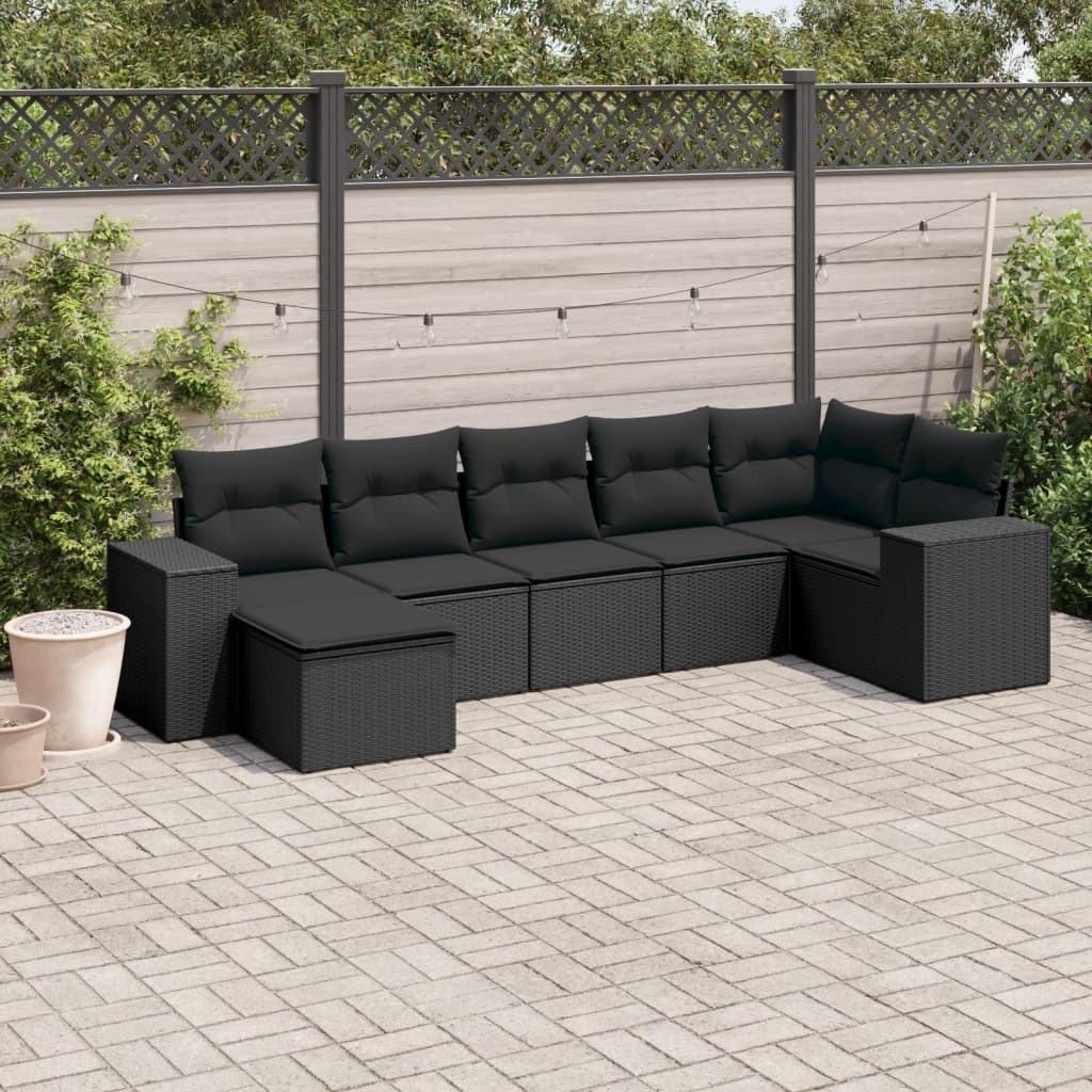 VidaXL Garten sofagarnitur poly-rattan
