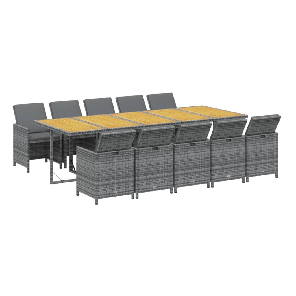 VidaXL Garten essgruppe poly-rattan