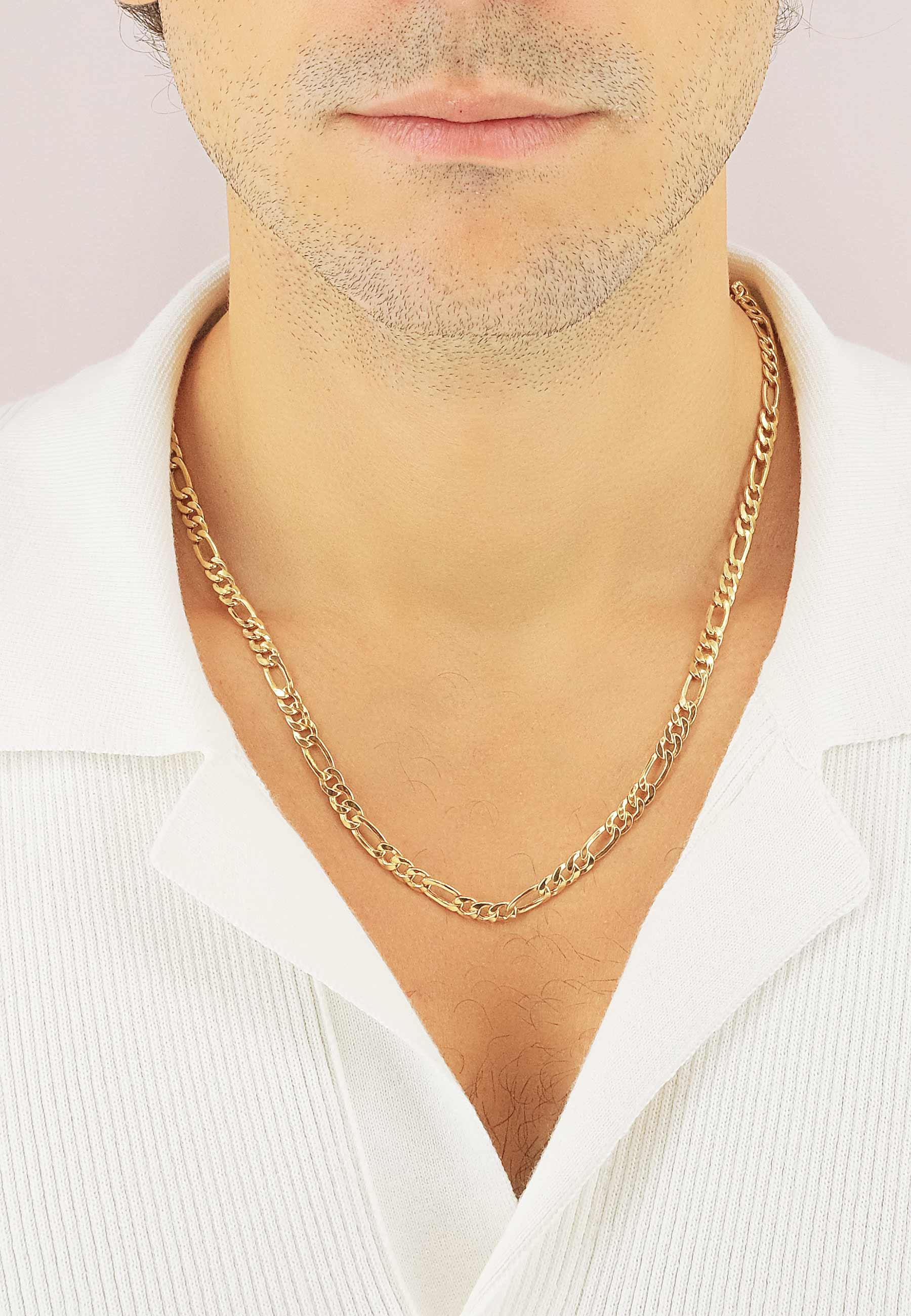 MUAU Schmuck Collier Figaro Gelbgold 750, 5.6mm, 45cm
