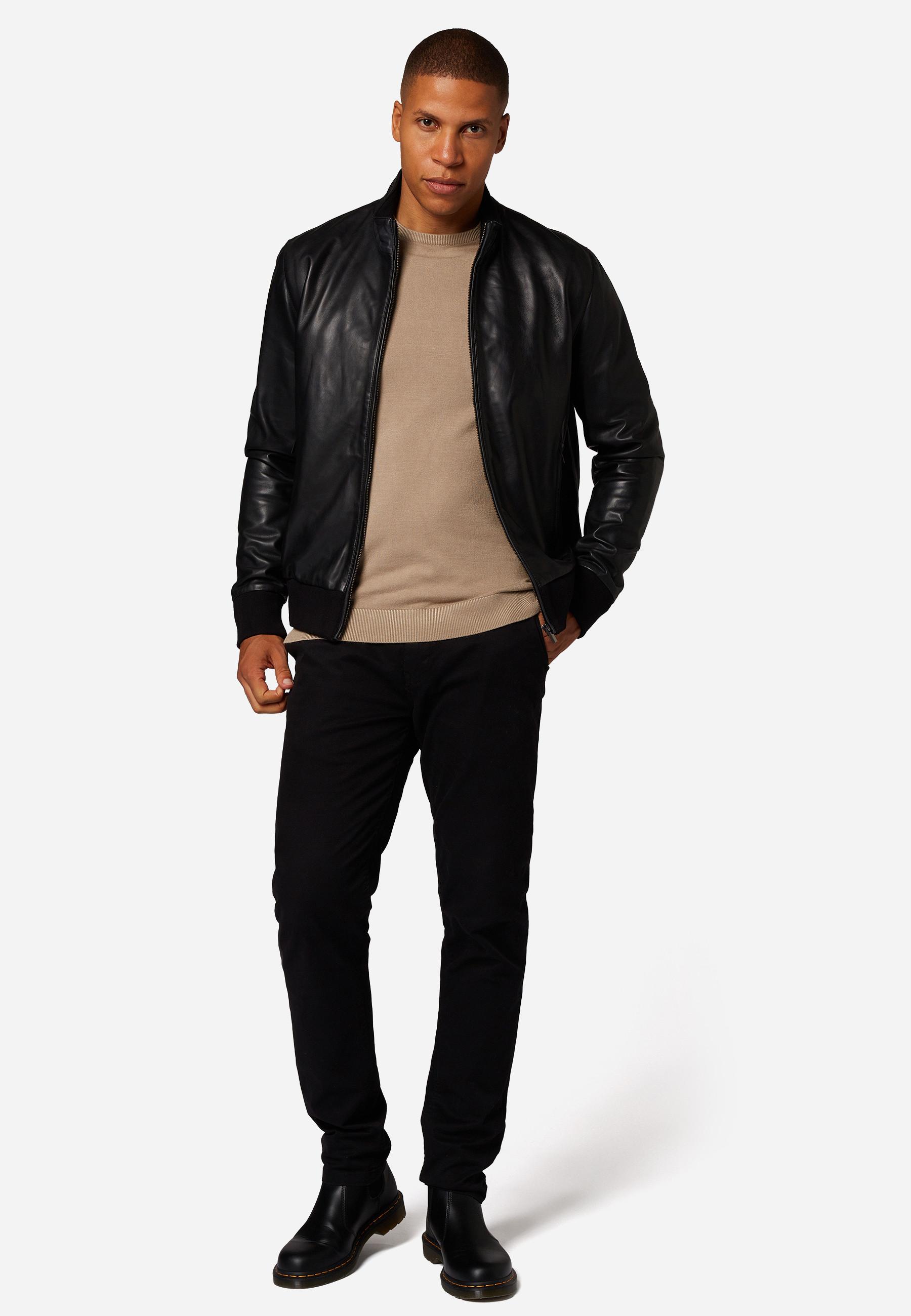RICANO Lederjacke Lalo, Bomber-Jacke mit Stehragen