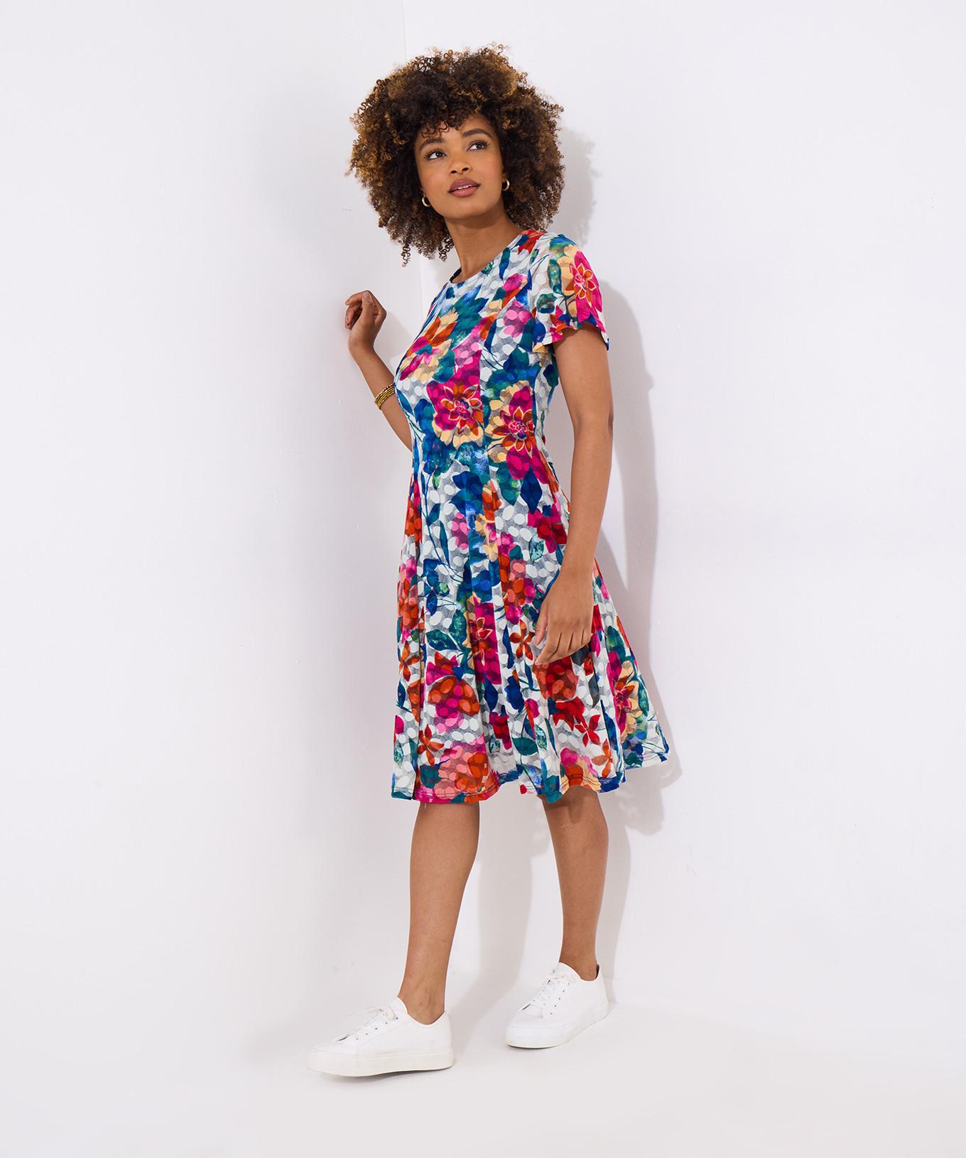 Joe Browns Knielanges Kleid mit floraler Spitze