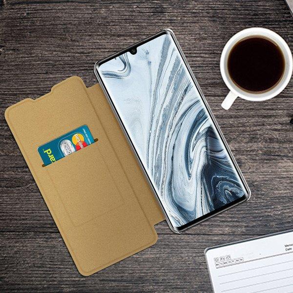 Avizar Book Cover Xiaomi Mi Note 10 Lite Gold