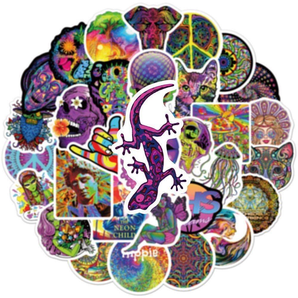 Gameloot Aufkleber - psychedelische Muster - 50 Stk