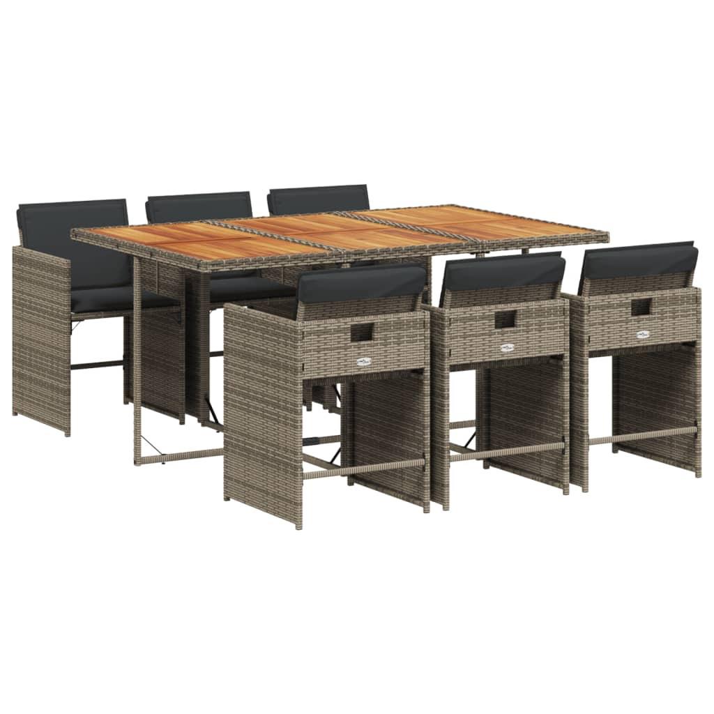VidaXL Garten essgruppe poly-rattan