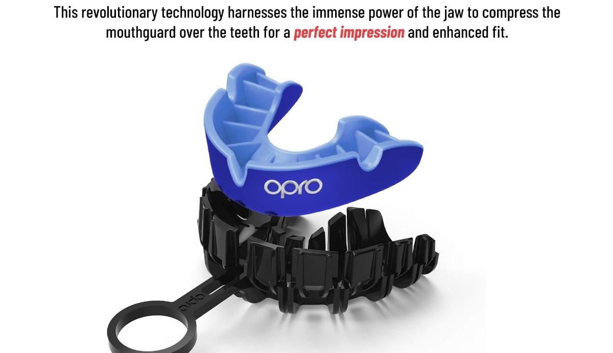 OPRO OPRO Self-Fit Junior Silver - Black/Red