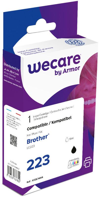 wecare WECARE Tinte rebuilt BK LC-223BKWE zu Brother MFC-J5620DW 12ml