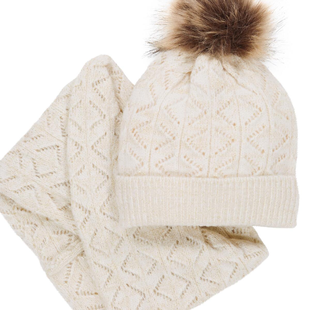 La Redoute Collections Set aus Mütze und Snood