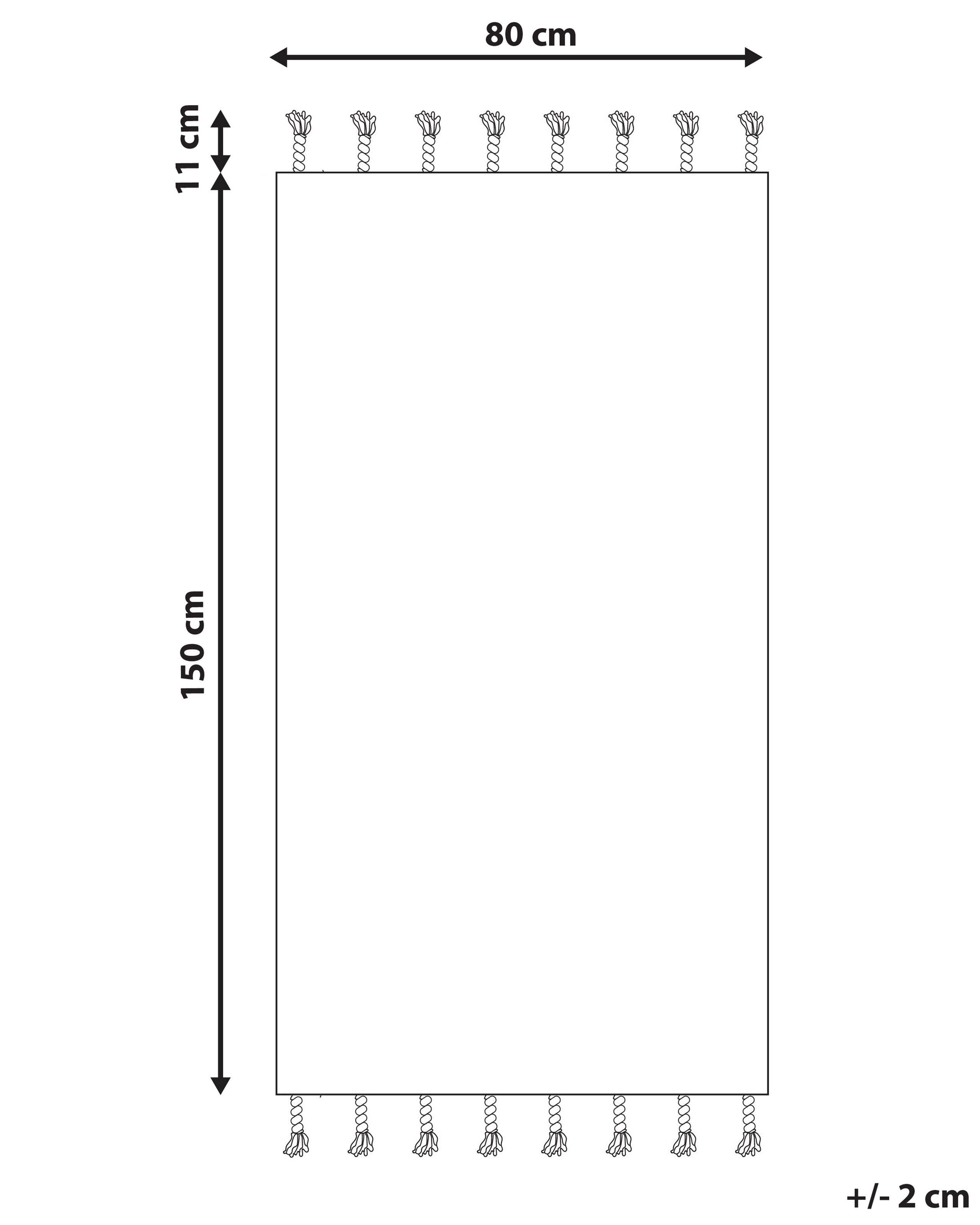 Beliani Teppich aus Baumwolle Boho HAJIPUR