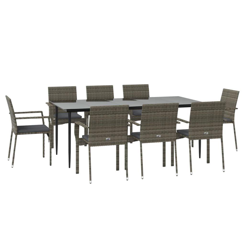 VidaXL Garten essgruppe poly-rattan