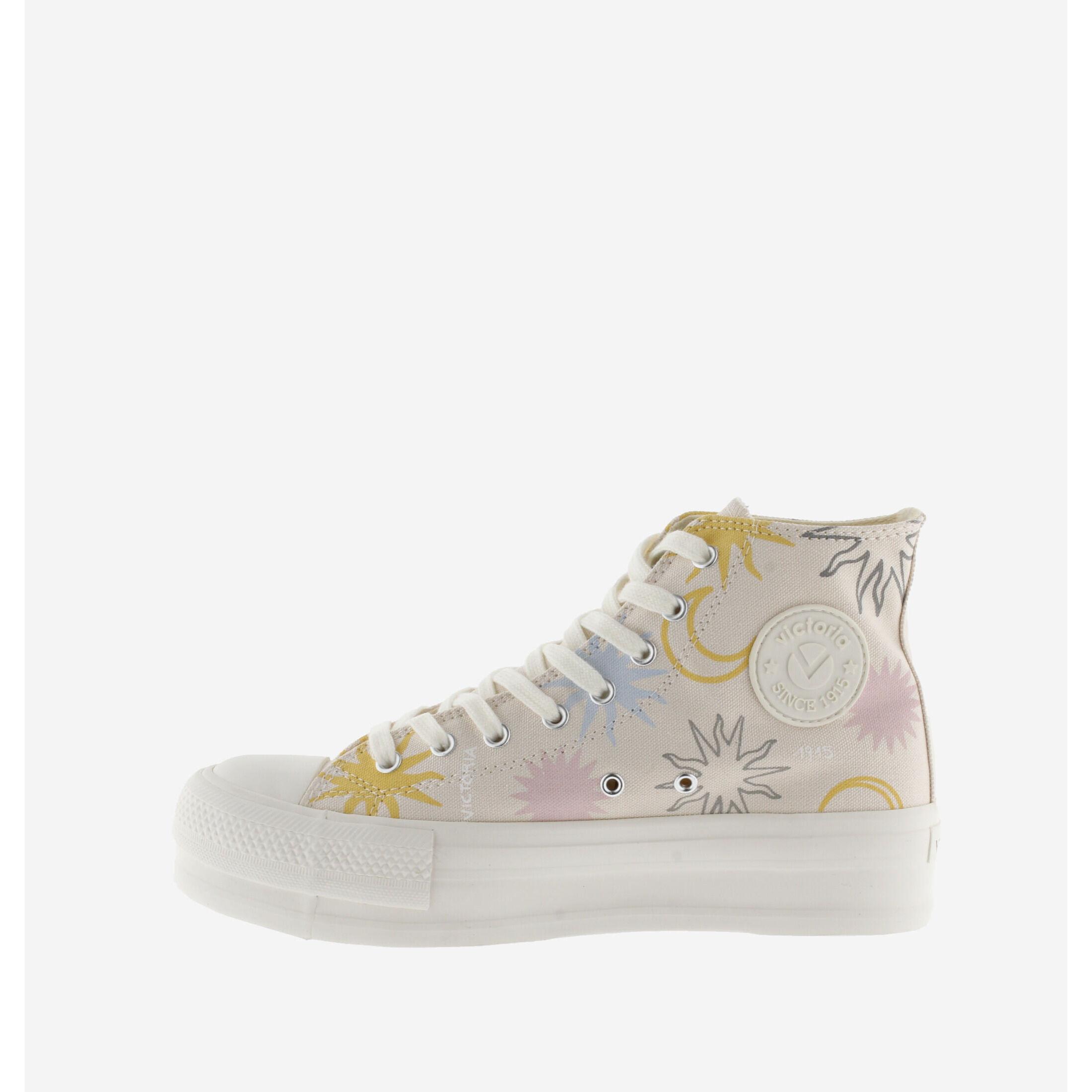 Victoria hoher sneaker mit sonnenprint, damen doble