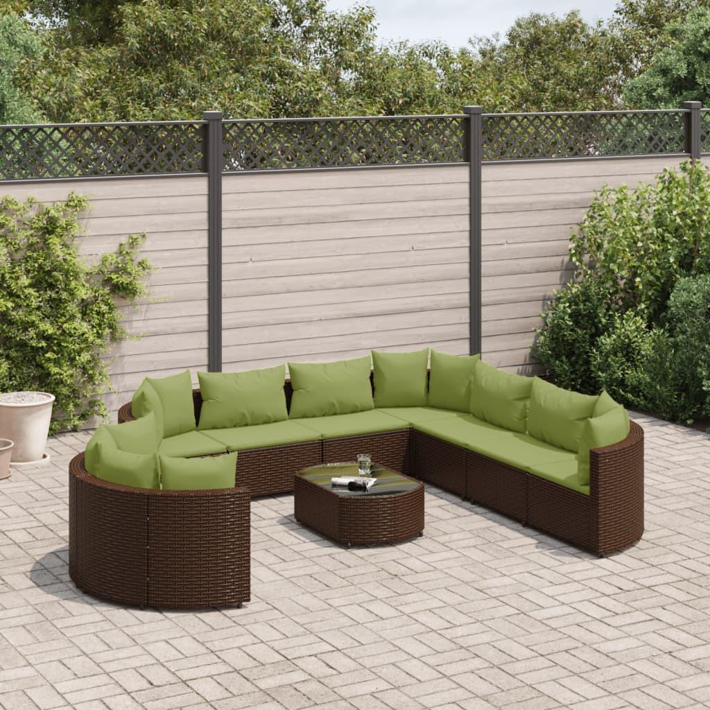VidaXL Gartensofagarnitur poly-rattan