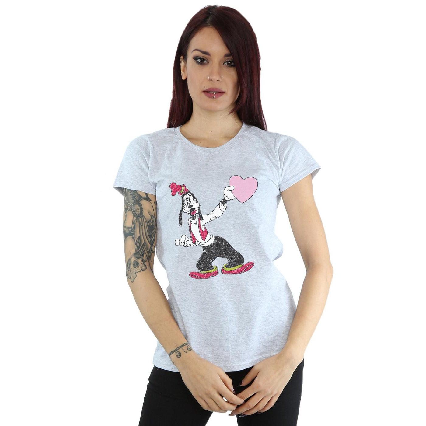 Disney Goofy Herz Print T-Shirt