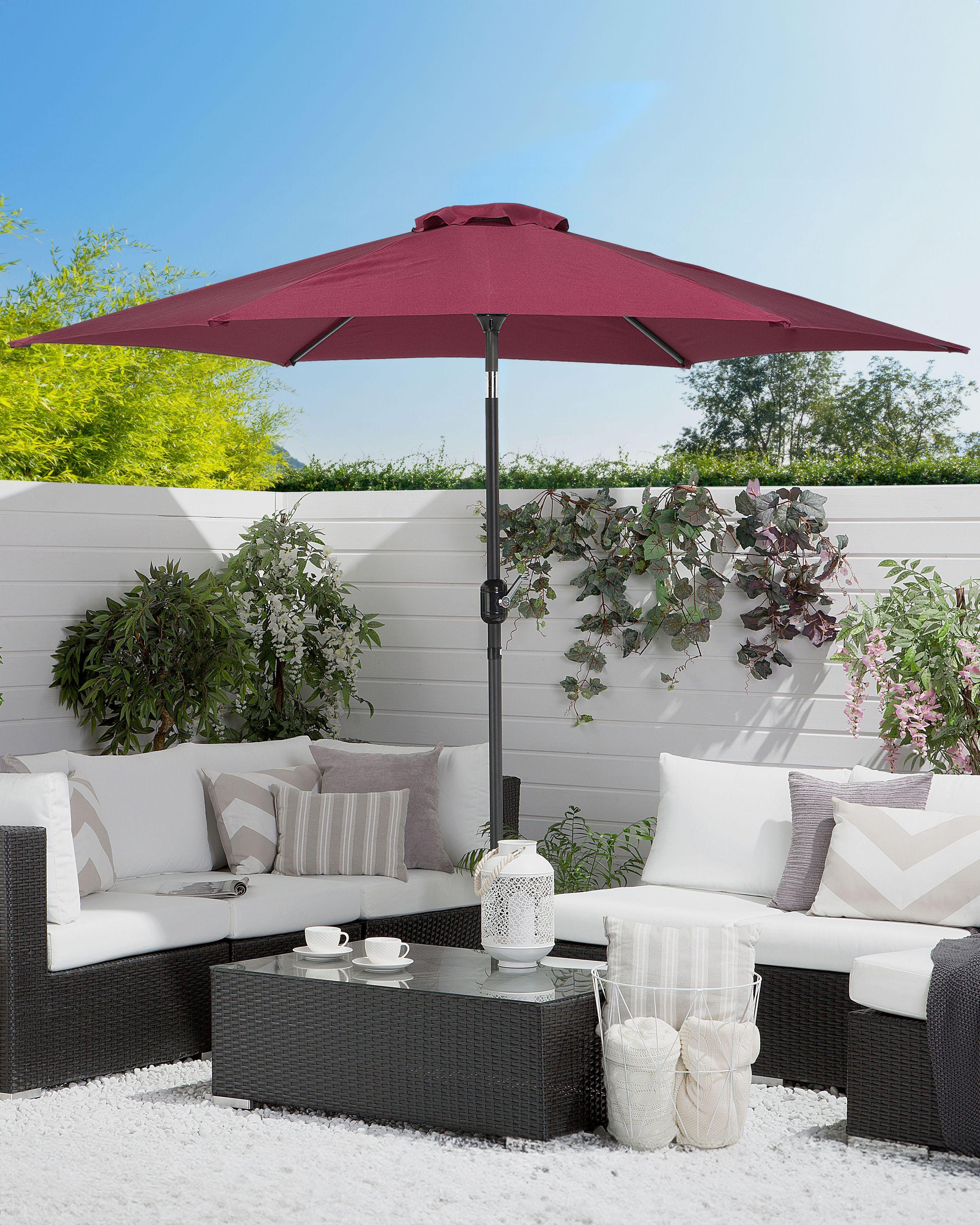 Beliani Marktschirm aus Polyester VARESE