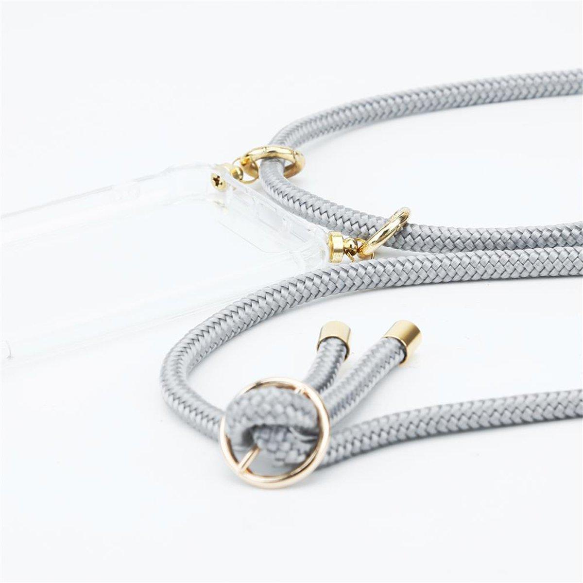 Cadorabo Handy Kette für Huawei P9 LITE 2016 G9 LITE Silikon mit Gold Ringen