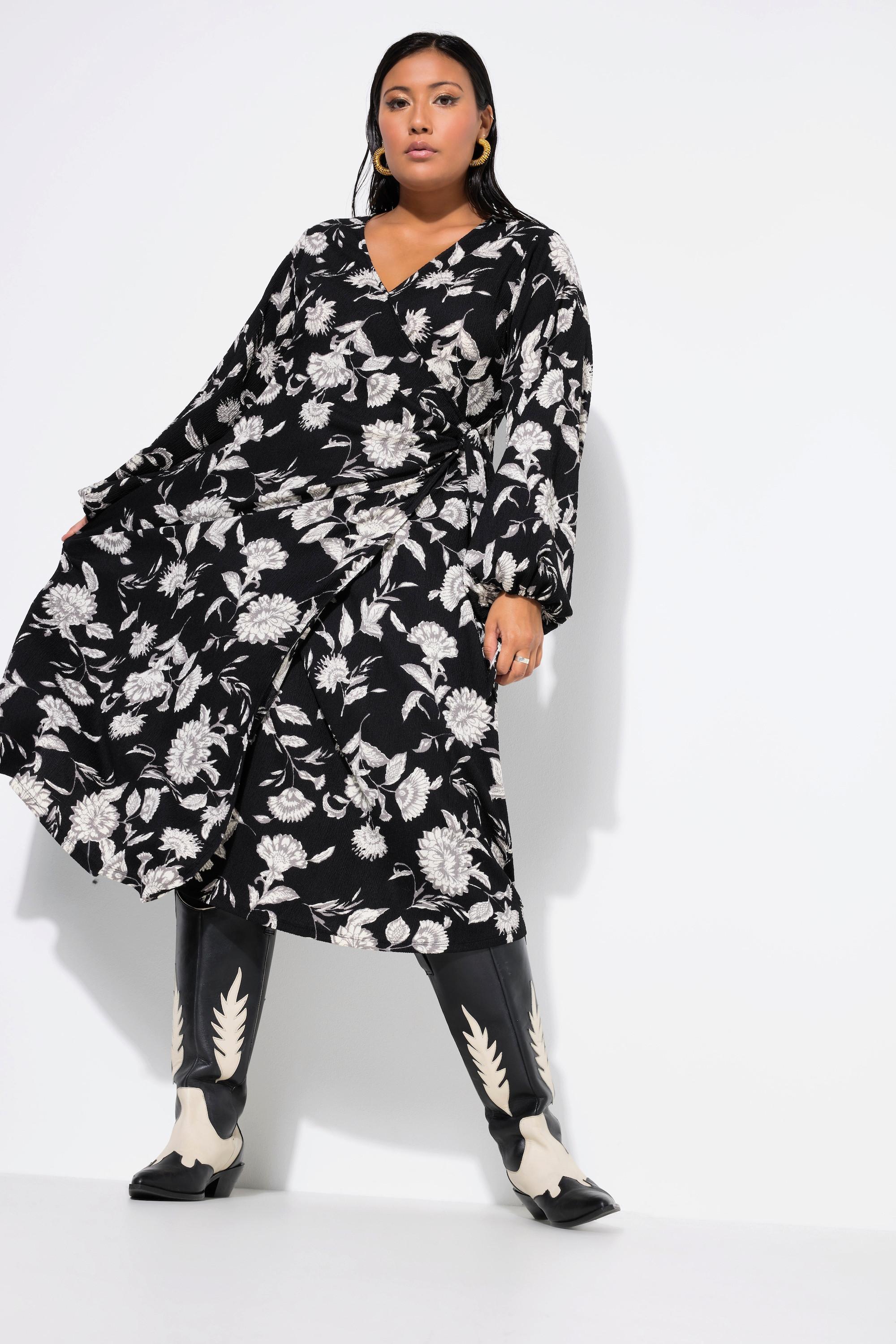 Studio Untold Maxi Wickelkleid Straight Shape Flowerprint
