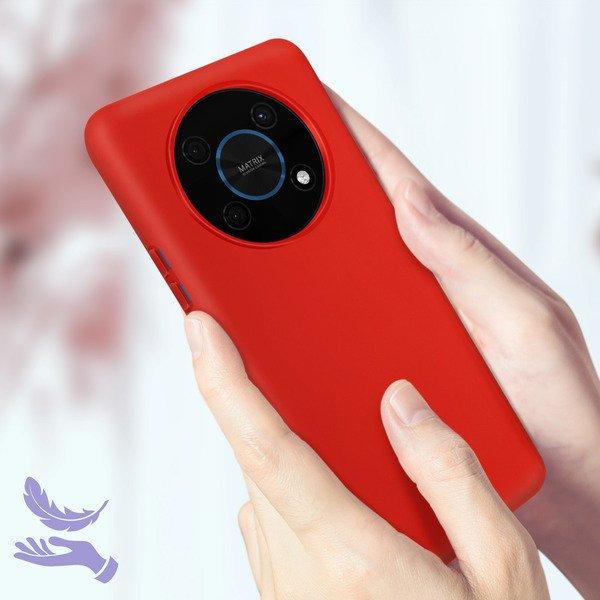 Avizar Soft Touch Hülle Honor Magic 4 Lite Rot