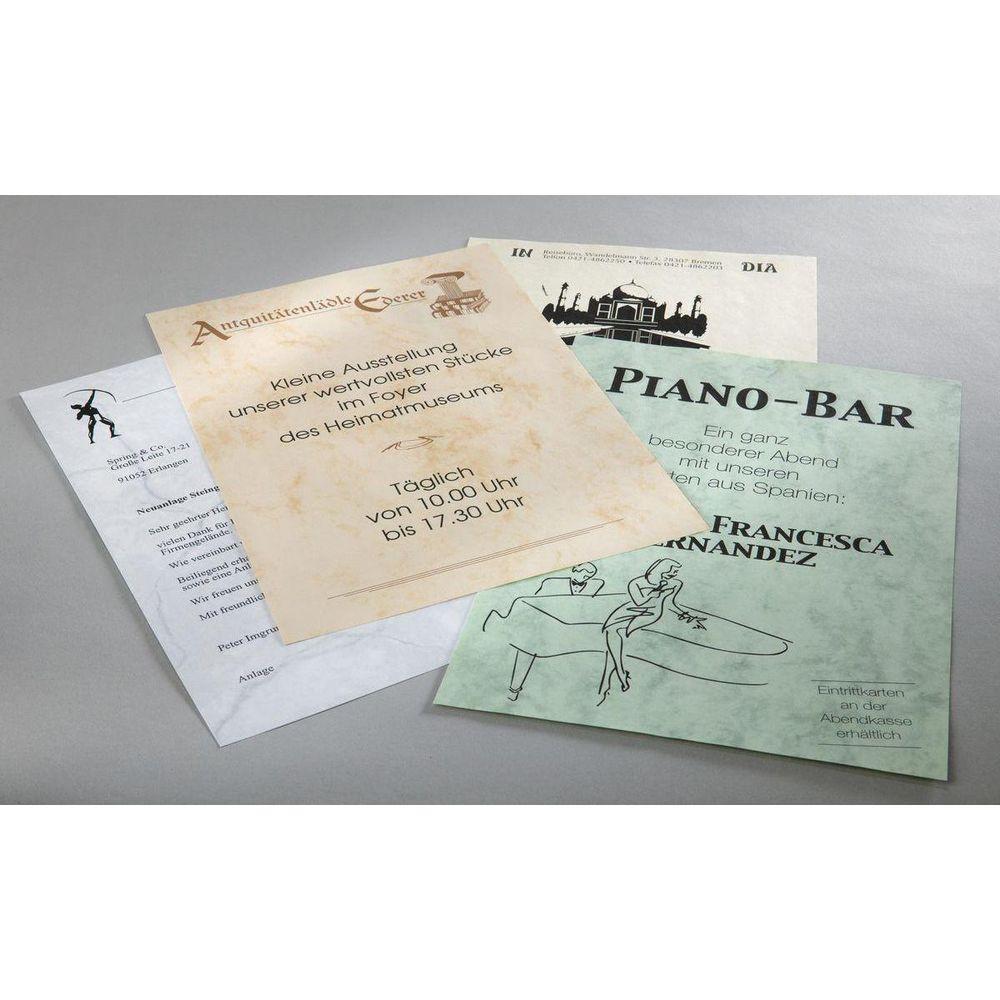 Sigel SIGEL Design-Papier A4 DP371 90g, Marmor 100 Blatt