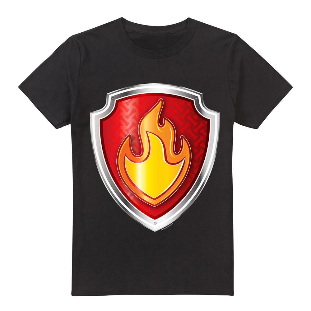 PAW PATROL T-Shirt mit Flammen-Schild-Print