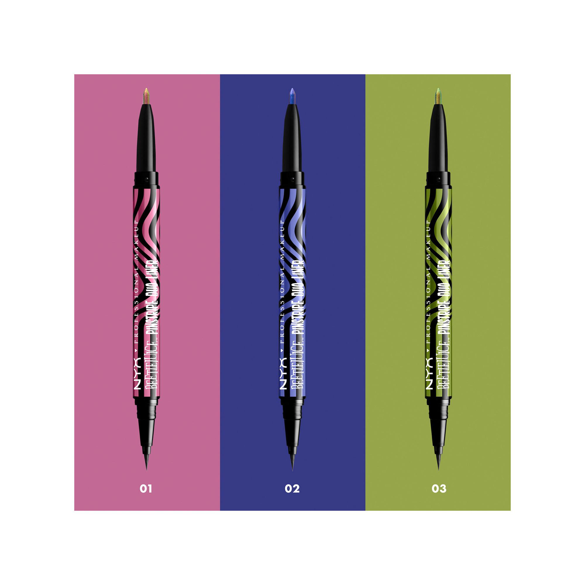 NYX-PROFESSIONAL-MAKEUP Beetlejuice Pinstripe Duo Liner Eyeliner