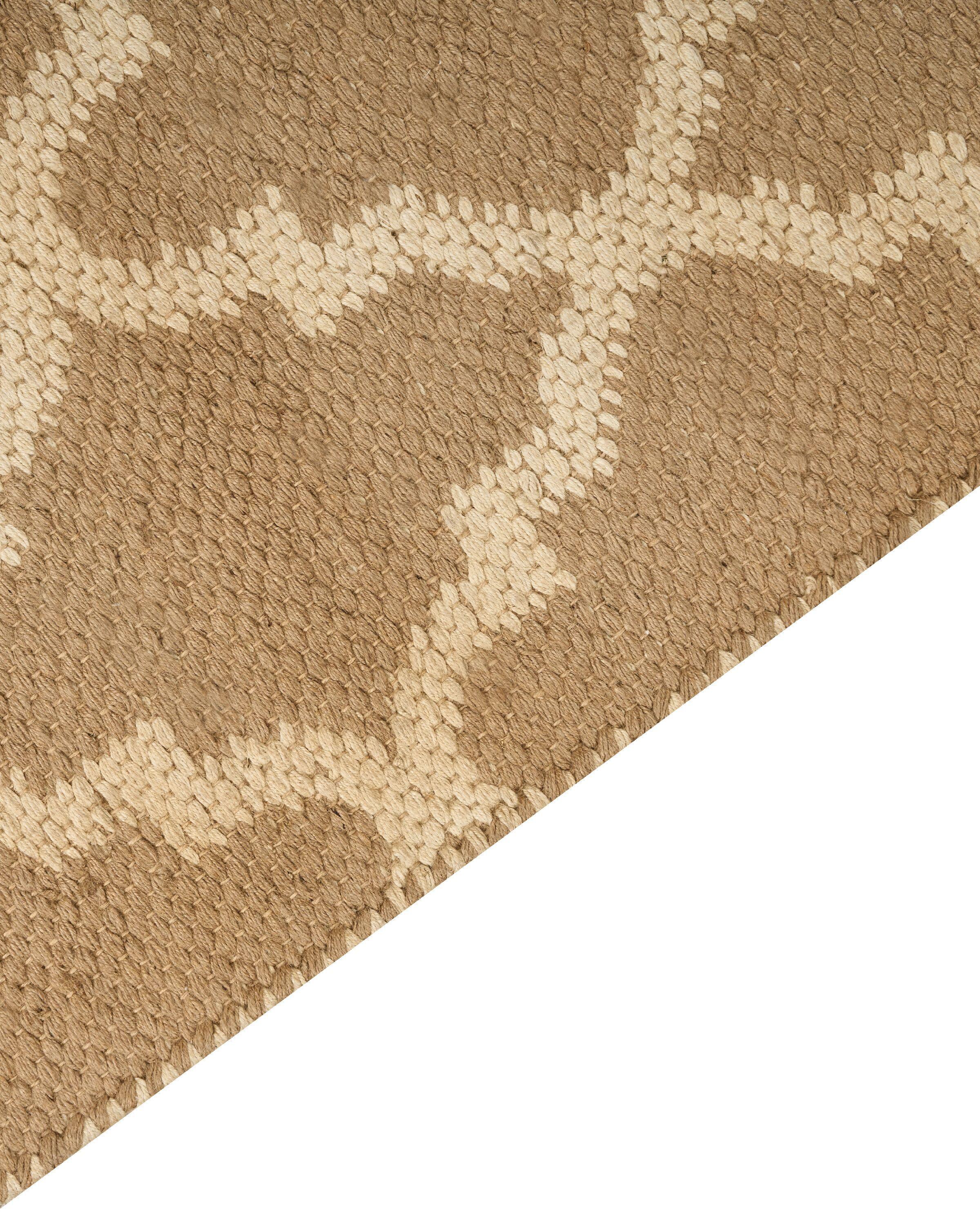 Beliani Teppich aus Jute Boho MERMER