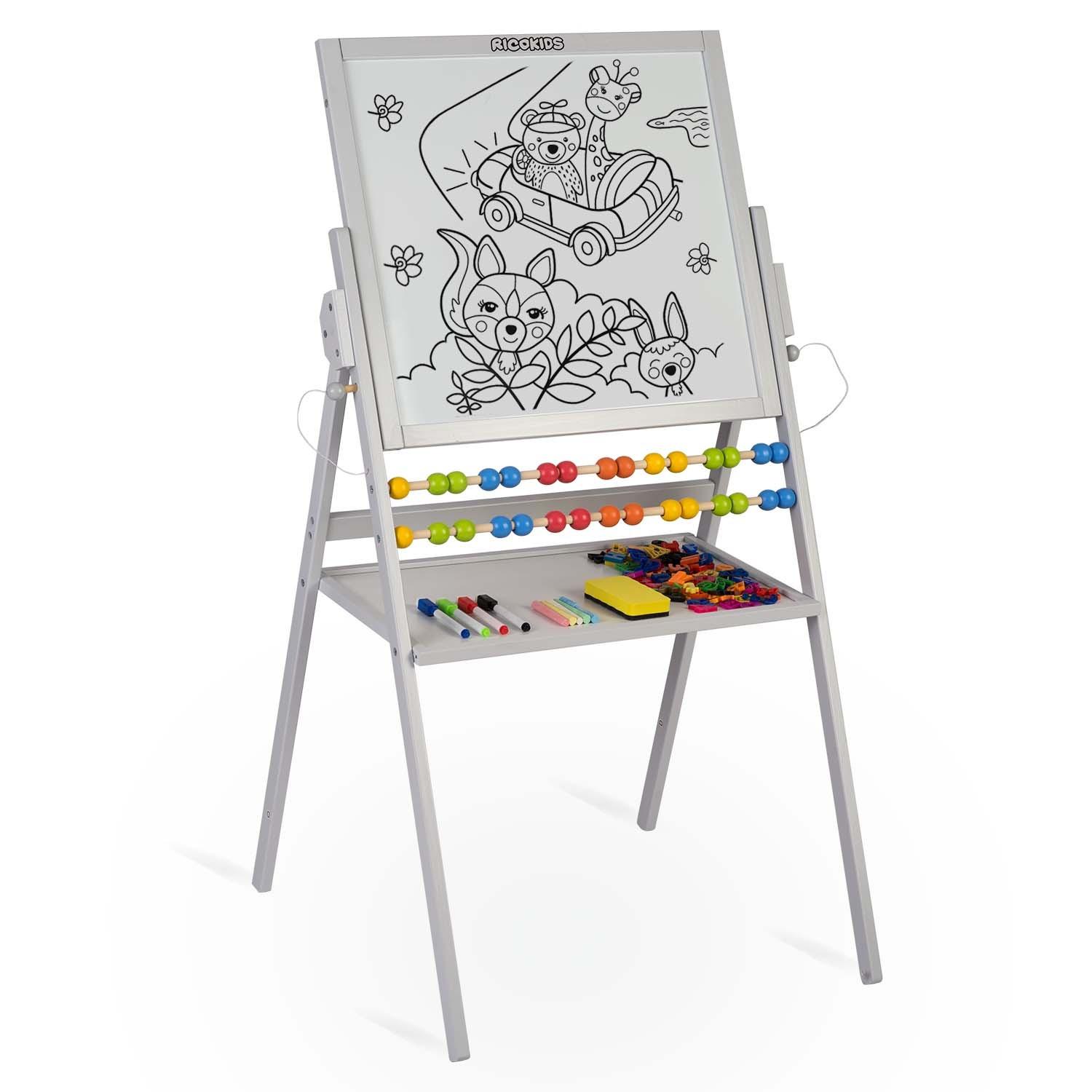 B2X Ricokids magnetischeierende Kreidetafel – Grau