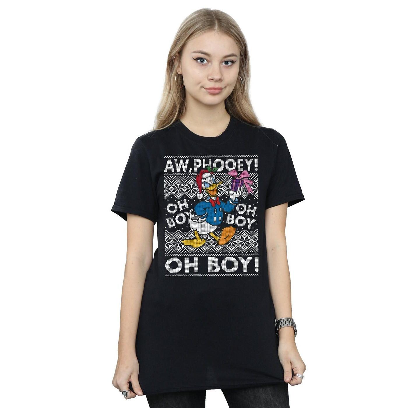 Disney Donald Duck Christmas Jumper Style T-Shirt