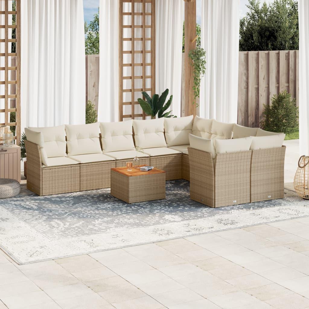 VidaXL Garten sofagarnitur poly-rattan