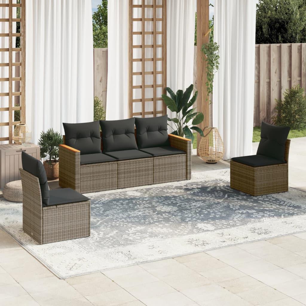 VidaXL Garten sofagarnitur poly-rattan