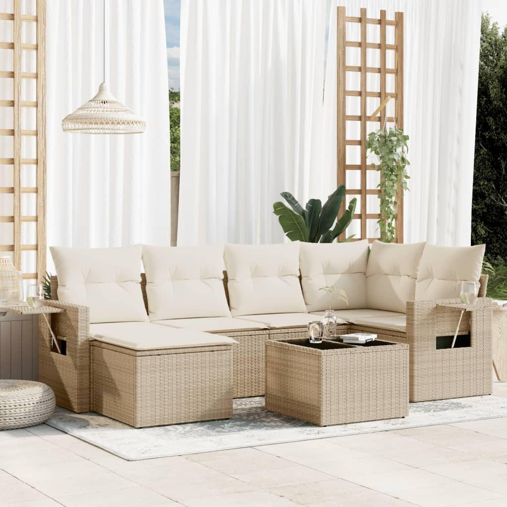 VidaXL Garten sofagarnitur poly-rattan